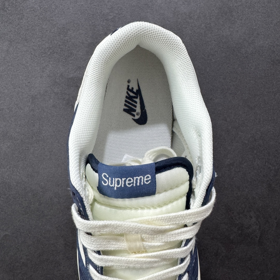 图片[7]-【定制版】Nike SB Dunk Low Supreme联名 暗刻蓝 周年高端定制 低帮休闲板鞋  #定制鞋盒 大厂纯原品质出货 超高清洁度 皮料切割干净无任何毛边 细节完美  货号：FC1688-228 尺码：36 36.5 37.5 38 38.5 39 40 40.5 41 42 42.5 43 44 44.5 45 编码：HXSB330340-选品中心