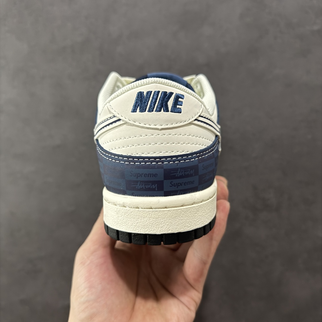 图片[4]-【定制版】Nike SB Dunk Low Supreme联名 暗刻蓝 周年高端定制 低帮休闲板鞋  #定制鞋盒 大厂纯原品质出货 超高清洁度 皮料切割干净无任何毛边 细节完美  货号：FC1688-228 尺码：36 36.5 37.5 38 38.5 39 40 40.5 41 42 42.5 43 44 44.5 45 编码：HXSB330340-选品中心