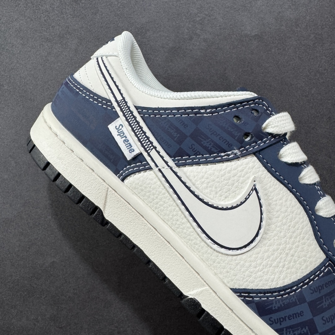 图片[6]-【定制版】Nike SB Dunk Low Supreme联名 暗刻蓝 周年高端定制 低帮休闲板鞋  #定制鞋盒 大厂纯原品质出货 超高清洁度 皮料切割干净无任何毛边 细节完美  货号：FC1688-228 尺码：36 36.5 37.5 38 38.5 39 40 40.5 41 42 42.5 43 44 44.5 45 编码：HXSB330340-选品中心