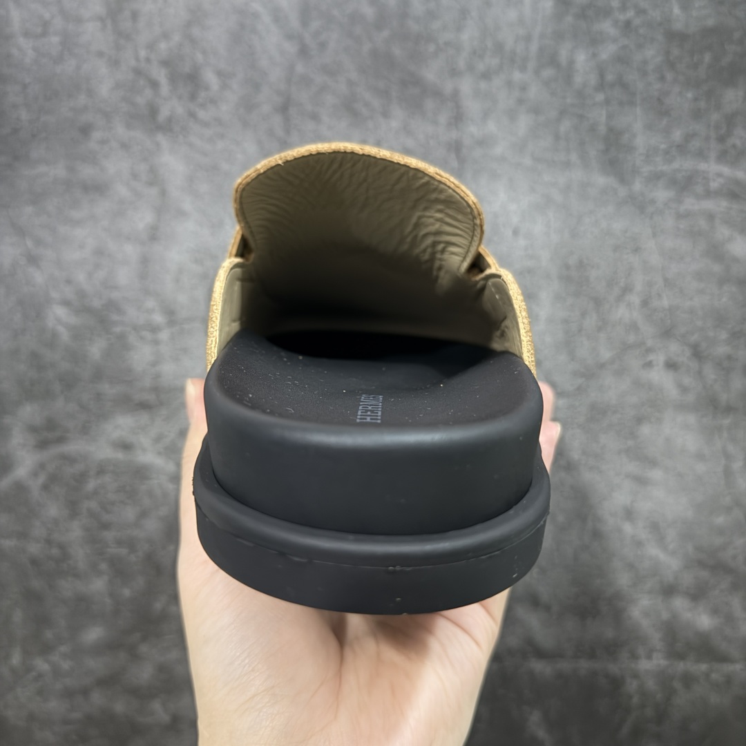 图片[4]-【佛山超A版】HERMES 爱马仕 GO MULE 老钱风 绒面革 半包头穆勒拖鞋 原版开发 进口头层反绒牛皮 高端零售专供 平台外贸专供品质 区别市面通货 尺码：39 40 41 42 43 44 45-选品中心