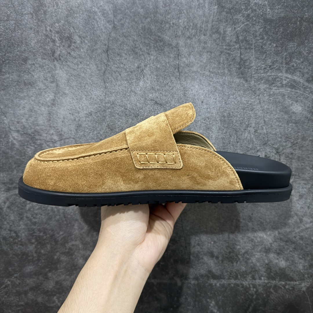 图片[2]-【佛山超A版】HERMES 爱马仕 GO MULE 老钱风 绒面革 半包头穆勒拖鞋 原版开发 进口头层反绒牛皮 高端零售专供 平台外贸专供品质 区别市面通货 尺码：39 40 41 42 43 44 45-选品中心