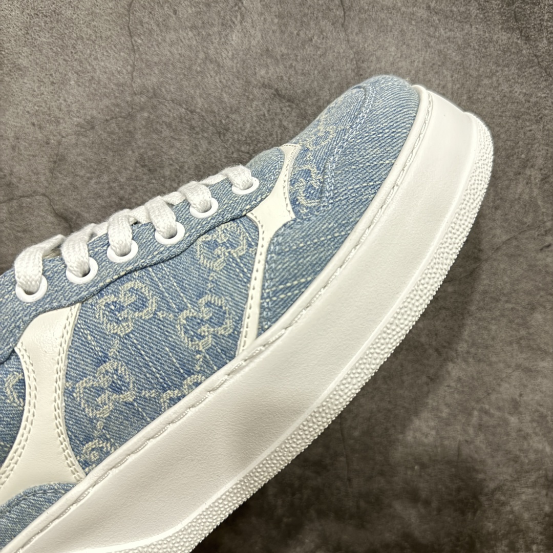 图片[6]-【专柜版/海淘代购版】Gucci 2025全新升级版 GG情侣款厚底饼干鞋 小白鞋运动平板鞋 原版原色，配航空礼盒包装 明星 网红 小红书等必定种草打call❤ 原版定制牛皮面料(经典老花布，穿孔，压纹工艺)，原版底有大Gucci Logo，后跟还有个GG Logo， 原版定制，超柔软牛皮内里，牛皮垫脚👍 5cm*厚底，经典gucci织带 尺码：35-45-选品中心