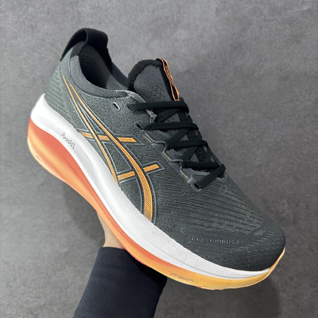 图片[3]-【公司级】#Asics GEL-NIMBUS 27 亚瑟士夏季网面跑步鞋 鞋面采用双层提花网面设计，提高包裹性和透气性，后跟搭载稳定系统科技T-GEL提升整体支撑力和结构感，减少对身体带来的冲击负荷，创新中底至轻回弹 货号：1011B958-100 尺码：36 37 37.5 38 39 39.5 40.5 41.5 42 42.5 43.5 44 45 46 编码：FSB240250-选品中心