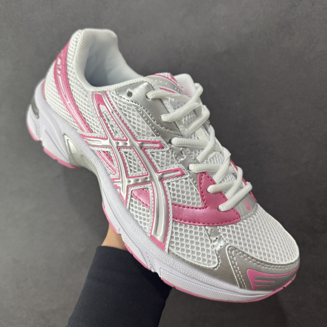 图片[3]-【K8版】ASICS 亚瑟士 GEL-1130 男女时尚透气 健步减震 运动潮流耐磨休闲鞋 选用网眼与皮革相接，复古而富有层次感。网布搭配银色金属感线条，虎爪 Logo 加入配色点缀，加深复古时尚美感Ortholite 鞋垫+搭载着 GEL 缓震胶的鞋底，同时辅以耐磨大底提供良好抓地力。复古美学入门代表作，重现2000年代后期的复古美学。 货号：1202A507-100 尺码：36-45半-选品中心