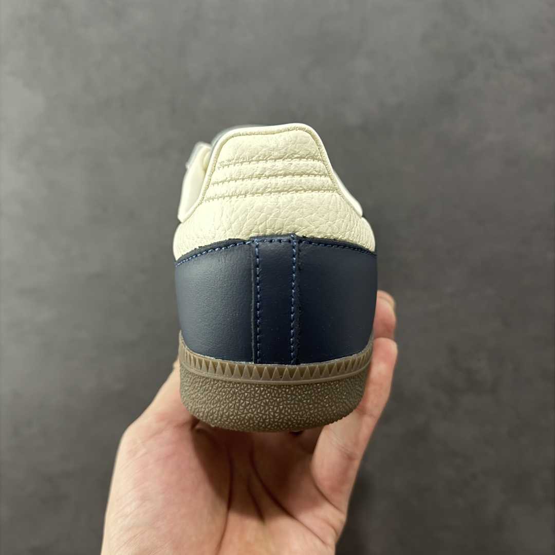 图片[4]-【神版】AD Originals Samba OG\”Night Indigo Crew White\”桑巴舞系列绅士德训足球风百搭低帮休闲运动板鞋“皮革靛蓝米白焦糖底底”IG1968 #升级原楦原纸版数据开发 #采用荔枝纹头层皮革鞋面材质 #内嵌缓震环保海玻璃透气吸汗鞋垫 #缜密拉帮中底布 #外置耐磨标准橡胶大底 尺码：36 36⅔ 37⅓ 38 38⅔ 39⅓ 40 40⅔ 41⅓ 42 42⅔ 43⅓ 44 44⅔ 45 编码：DZB210220-选品中心