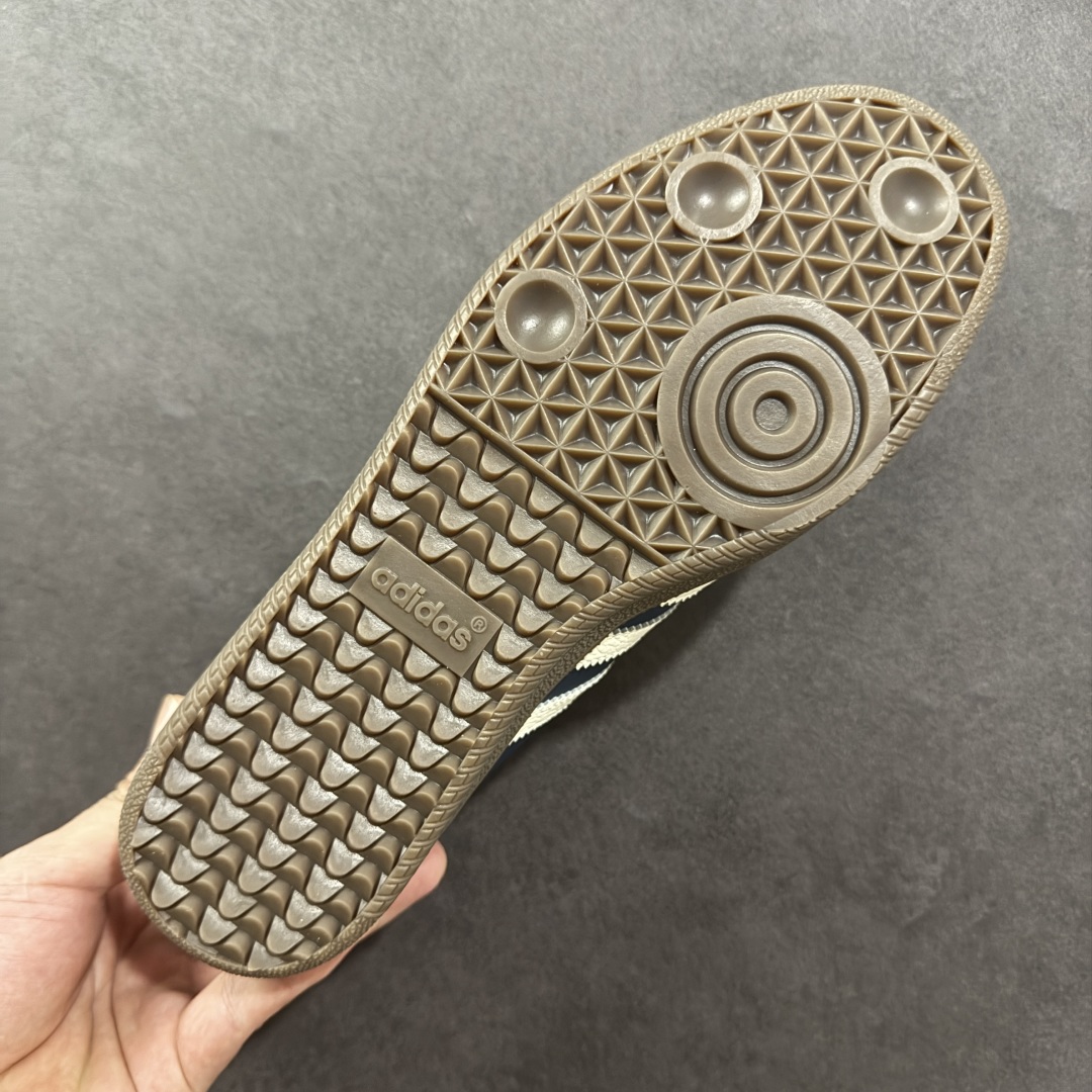 图片[9]-【神版】AD Originals Samba OG\”Night Indigo Crew White\”桑巴舞系列绅士德训足球风百搭低帮休闲运动板鞋“皮革靛蓝米白焦糖底底”IG1968 #升级原楦原纸版数据开发 #采用荔枝纹头层皮革鞋面材质 #内嵌缓震环保海玻璃透气吸汗鞋垫 #缜密拉帮中底布 #外置耐磨标准橡胶大底 尺码：36 36⅔ 37⅓ 38 38⅔ 39⅓ 40 40⅔ 41⅓ 42 42⅔ 43⅓ 44 44⅔ 45 编码：DZB210220-选品中心