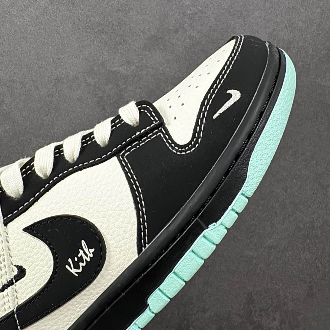图片[5]-【定制版】Nike SB Dunk Low Kith联名 双拼米黑三勾 高端定制 低帮休闲板鞋  #定制鞋盒 大厂纯原品质出货 超高清洁度 皮料切割干净无任何毛边 细节完美 货号：QW5836-013  尺码：36 36.5 37.5 38 38.5 39 40 40.5 41 42 42.5 43 44 44.5 45-选品中心