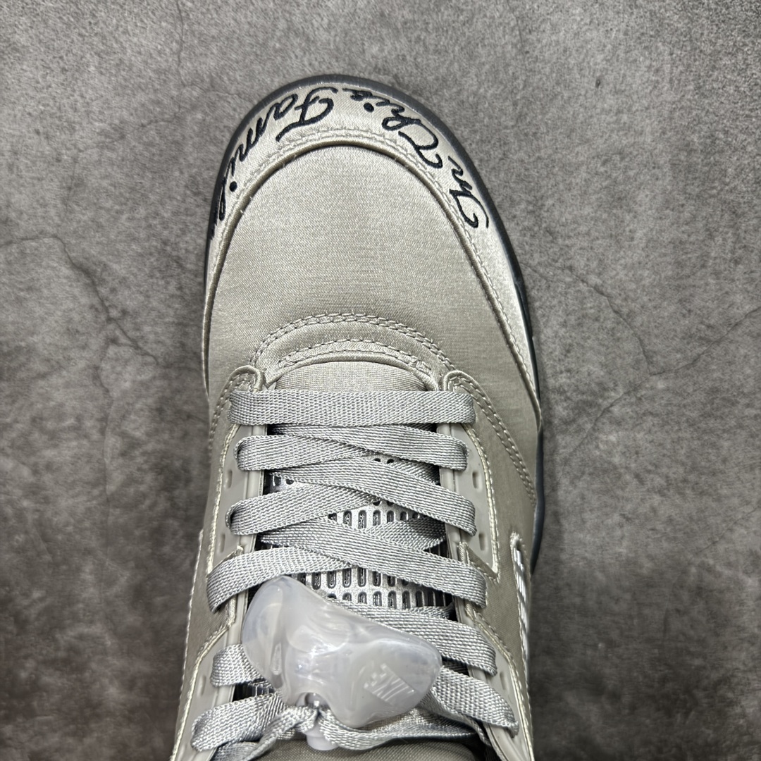 原厂版Air Jordan AJ5 Wings”Medium Grey/Black”乔丹5代十周年限定款灰黑  IO2038-001