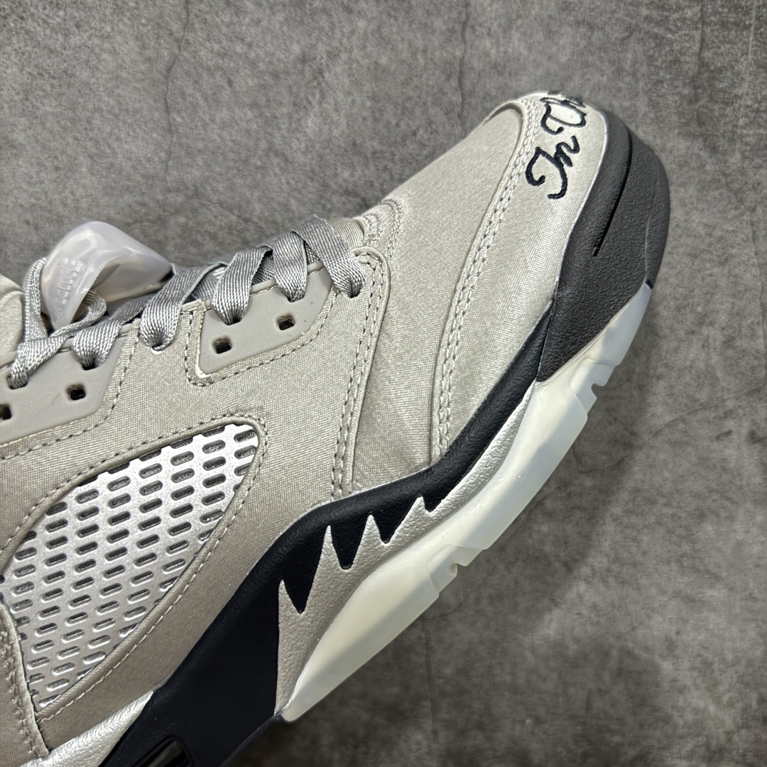 原厂版Air Jordan AJ5 Wings”Medium Grey/Black”乔丹5代十周年限定款灰黑  IO2038-001