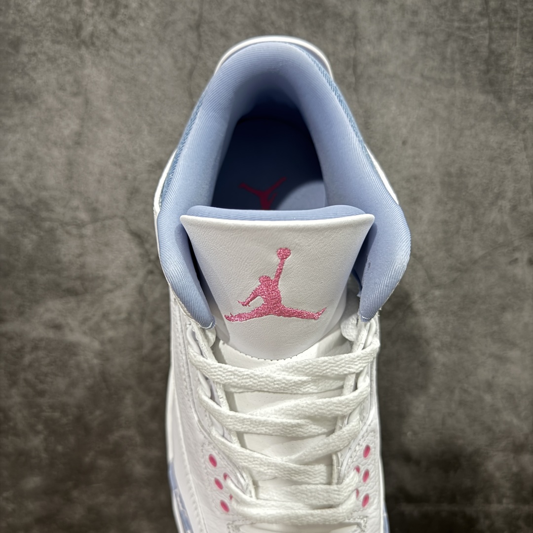  
【纯原F版】Air Jordan 3 Retro White And Cobalt Bliss 钴宝