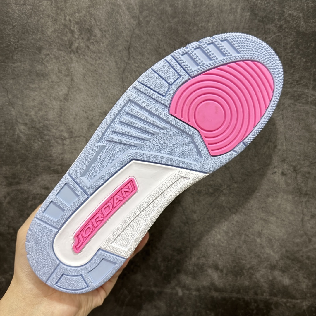  
【纯原F版】Air Jordan 3 Retro White And Cobalt Bliss 钴宝