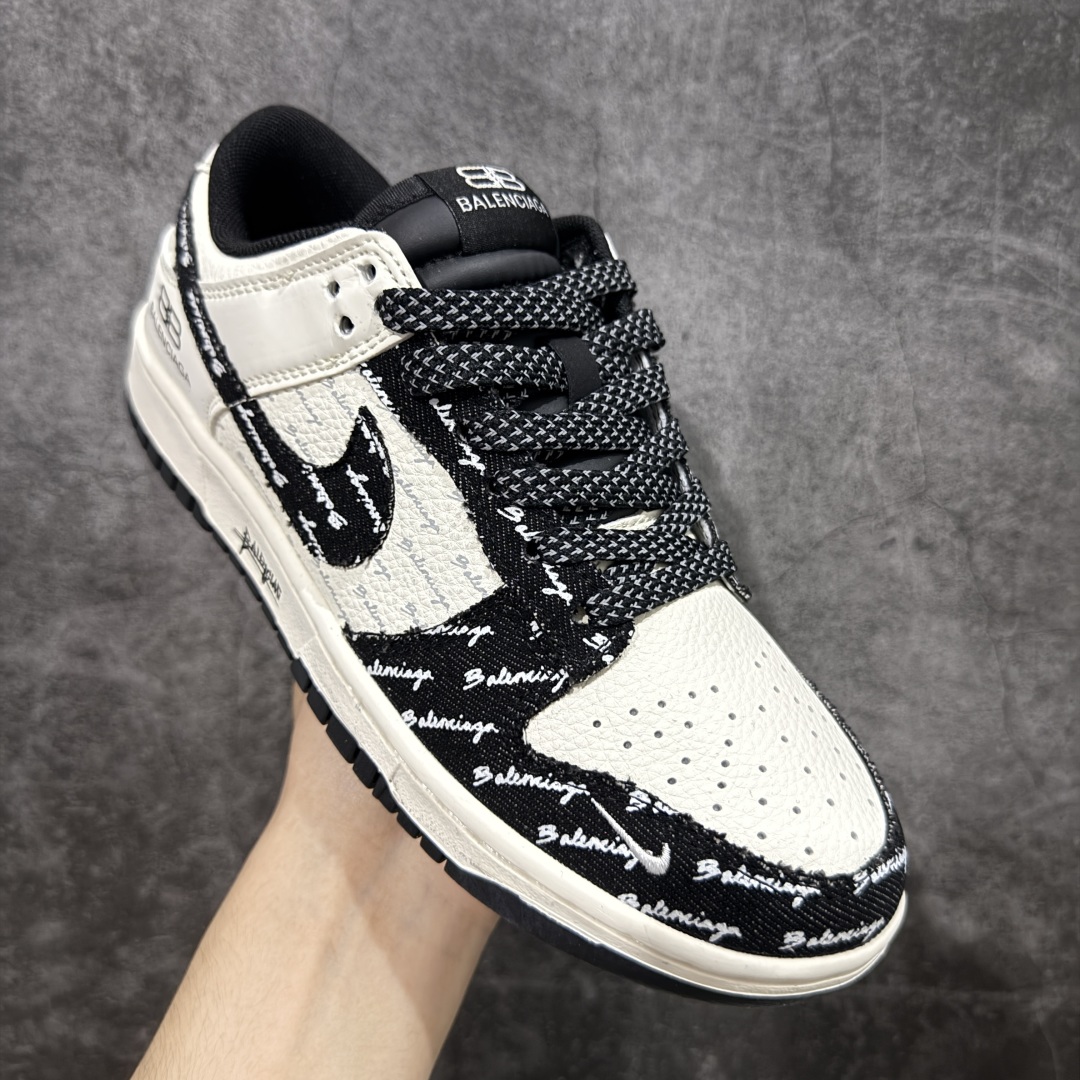 定制版Balenciaga x Nk SB Dunk Low 定制配色 巴黎世家联名 Dunk系列复古低帮休闲百搭板鞋 XD1588-226