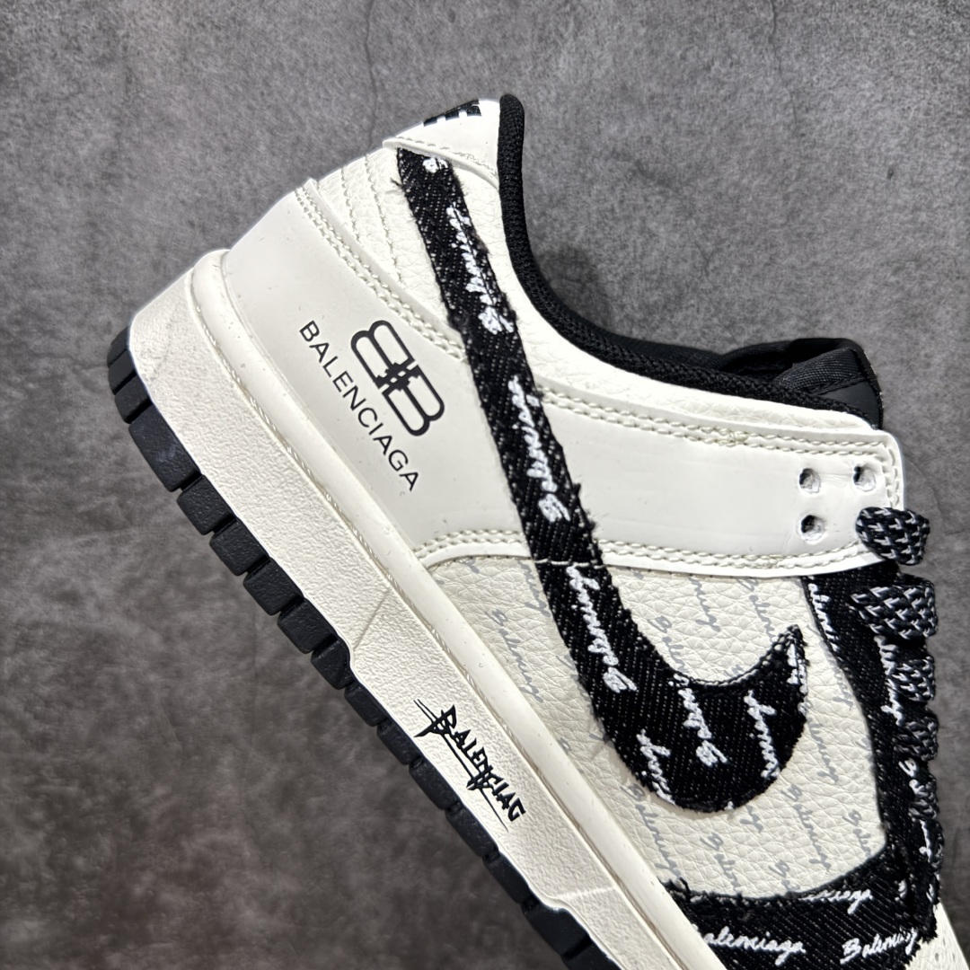 定制版Balenciaga x Nk SB Dunk Low 定制配色 巴黎世家联名 Dunk系列复古低帮休闲百搭板鞋 XD1588-226