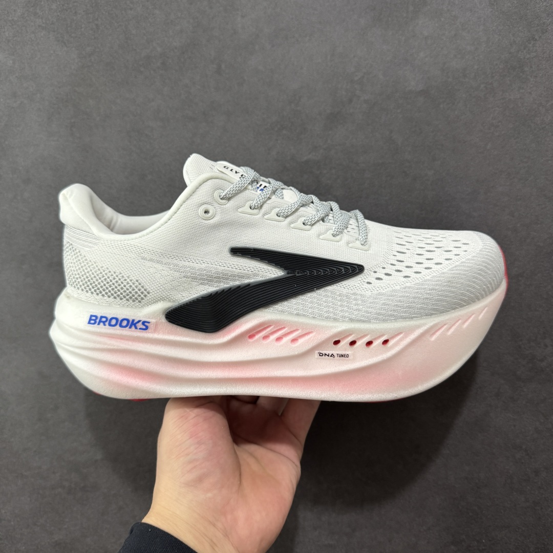 【纯原版】Brooks 布鲁克斯 Glycerin Max超级甘油 超弹轻盈跑步鞋 低帮透气缓震支撑休闲运动慢跑鞋 采用改进工程空气网眼组合热熔工艺 鞋面材质搭载DNA LOFT V2密度泡棉缓震系统 中底外置防滑耐磨橡胶底片 尺码:36-46-选品中心