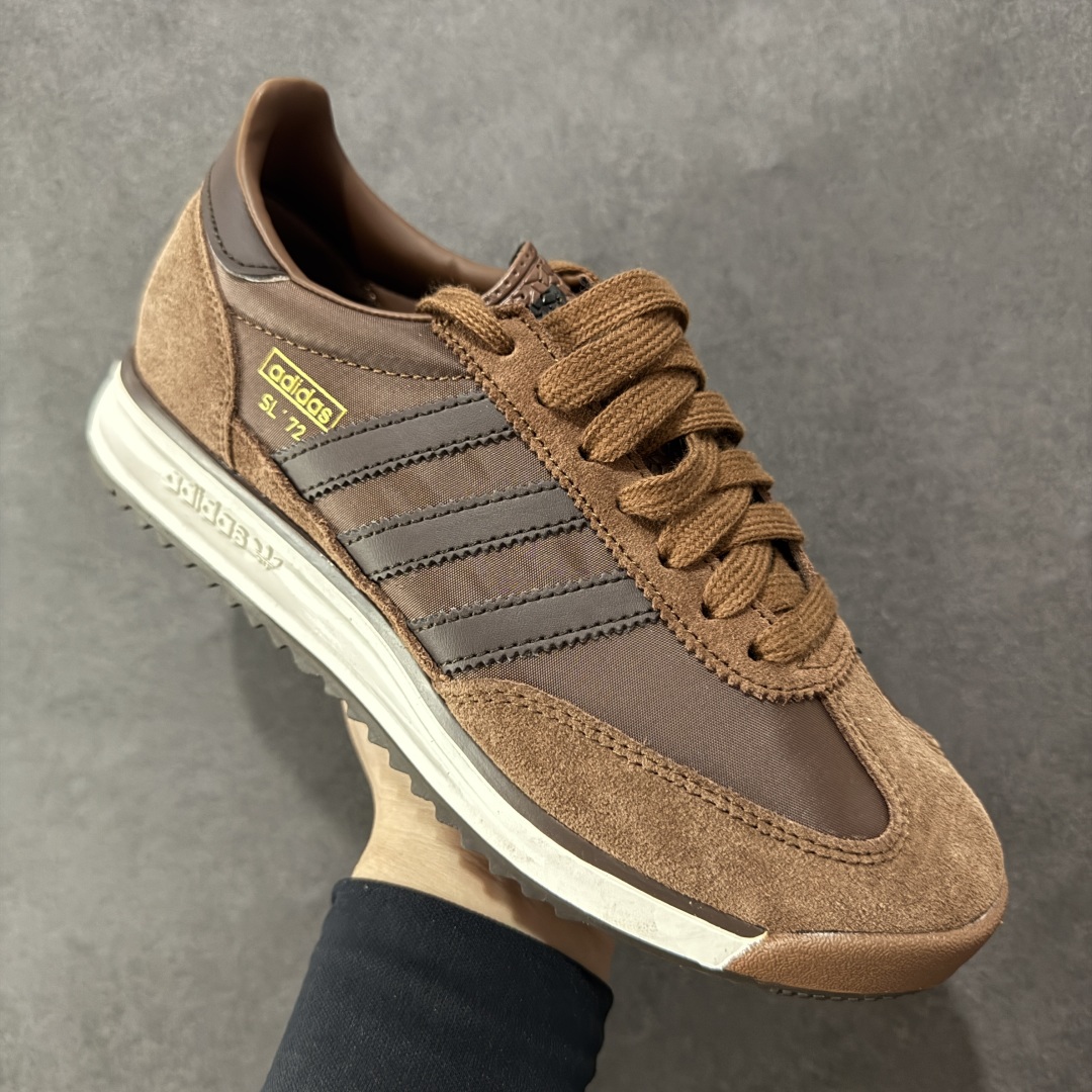 图片[3]-【正确版】adidas originals SL 72RS 超轻便透气复古慢跑鞋 鞋头的设计饱满圆润 鞋面是翻毛皮和尼龙材质结合 上脚舒适柔软 橡胶大底非常耐磨防滑 包裹性很好 整体纤长 货号： SL 72 RS 尺码： 36-45-选品中心