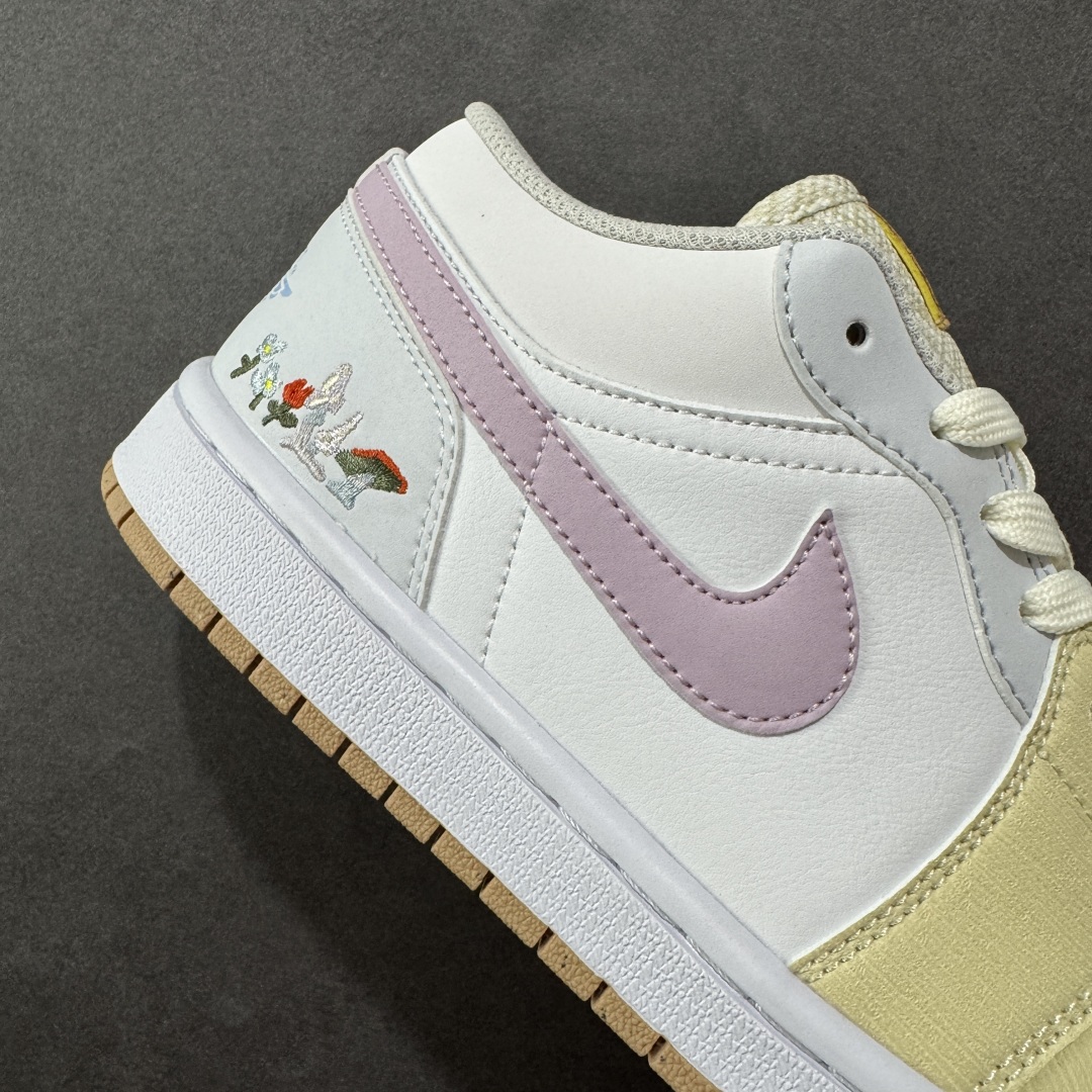 图片[6]-【K版】Air Jordan AJ1 Low 低帮 白黄粉 IB8861-151 全新流水线出品 市场第二梯队最强版 全部原鞋开发 原楦原纸板开发 全鞋电脑针车 原厂内置全掌气垫 原盒内在原标 唯一Zp原版鞋带绑法 免检产品 全新2022版型 全头层皮料 完美零毛边处理 原厂配置全掌气垫 价格定位良心 新配色陆续出货 尺码：36 36.5 37.5 38 38.5 39 40 40.5 41 42 42.5 43 44 44.5 45 46-选品中心