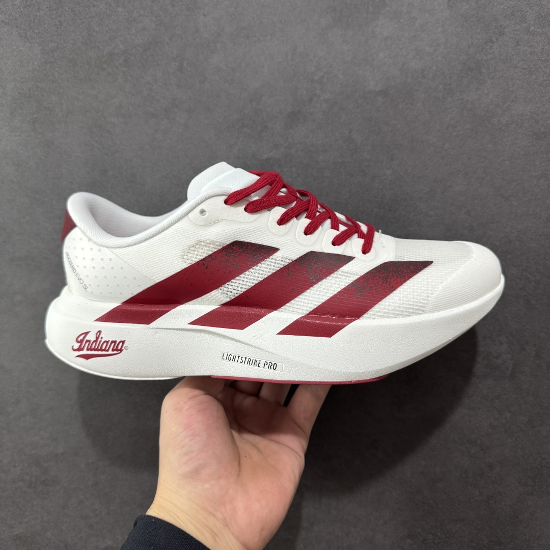 【公司级】Ad Adizero Evo SL M 阿迪超轻透气缓震跑鞋  以令人难以置信的138克重量，刷新了跑鞋轻量化的记录，阿迪在材料科学和工艺技术上的深厚积累。  全新鞋款采用Lightweight Upper材料，让穿着者几乎能够体验到一种\”裸足\”的感觉 货号：JQ4576  尺码：36 36.5 37.5 38 38.5 39 40 40.5 41 42 42.5 43 44 45 编码：FSB220230-选品中心