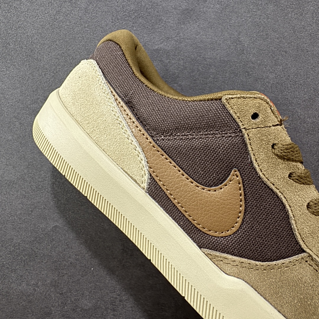 图片[6]-【纯原版】Nike SB Force 58 糖炒板栗棕色 此款为您提供杯底的耐用性和硫化鞋的灵活性。由帆布和绒面革制成，饰有穿孔，整体外观注入了传统篮球DNA。 货号：DV5477-201 尺码：35.5 36 36.5 37.5 38 38.5 39 40 40.5 41 42 42.5 43 44 44.5 45 编码：HXSA210220-选品中心