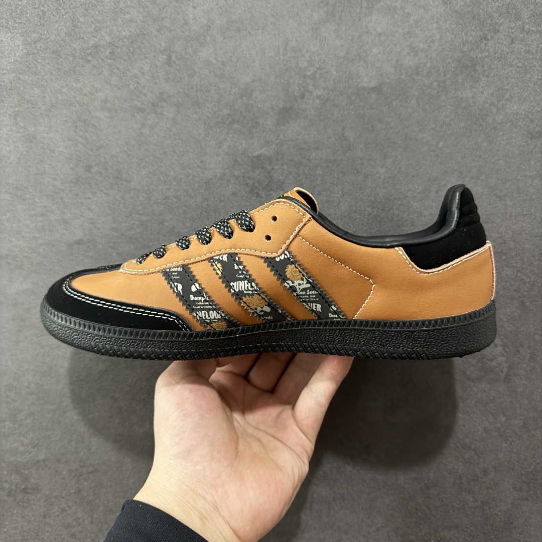 图片[2]-【定制版】Peaceminusone x Adidas Originals Samba OG 权志龙联名黑棕桑巴舞系列复古经典轻便板鞋 定制鞋盒 大厂流水作业生产 超高清洁度 皮料切割干净无任何毛边 细节完美 货号：XR0008 尺码：36 36.5 37 38 38.5 39 40 40 40.41 42 42.5 43 44 44.5 45 编码：CCB270280-选品中心