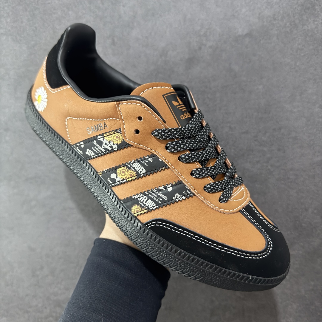 图片[3]-【定制版】Peaceminusone x Adidas Originals Samba OG 权志龙联名黑棕桑巴舞系列复古经典轻便板鞋 定制鞋盒 大厂流水作业生产 超高清洁度 皮料切割干净无任何毛边 细节完美 货号：XR0008 尺码：36 36.5 37 38 38.5 39 40 40 40.41 42 42.5 43 44 44.5 45 编码：CCB270280-选品中心