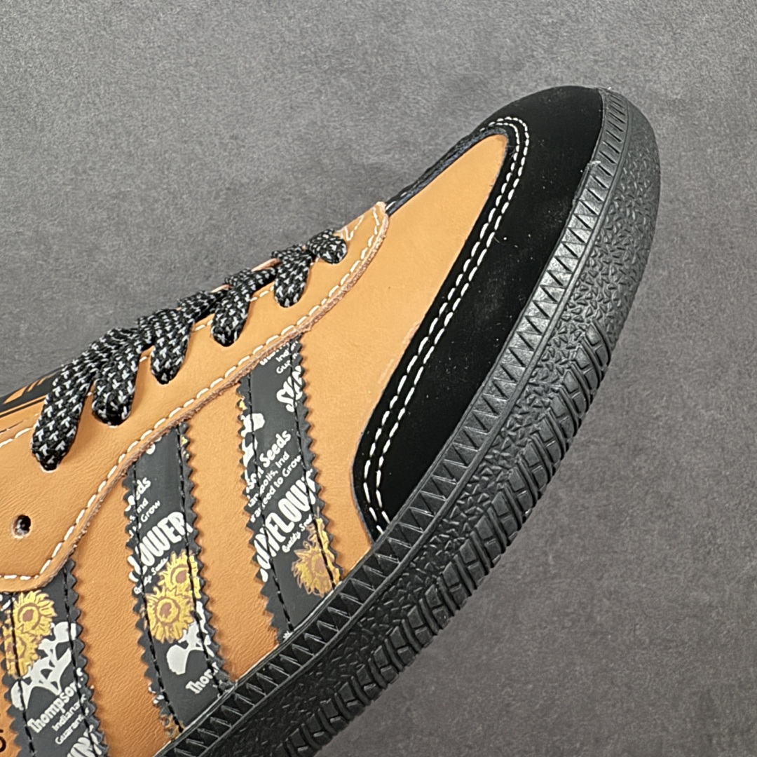 图片[5]-【定制版】Peaceminusone x Adidas Originals Samba OG 权志龙联名黑棕桑巴舞系列复古经典轻便板鞋 定制鞋盒 大厂流水作业生产 超高清洁度 皮料切割干净无任何毛边 细节完美 货号：XR0008 尺码：36 36.5 37 38 38.5 39 40 40 40.41 42 42.5 43 44 44.5 45 编码：CCB270280-选品中心