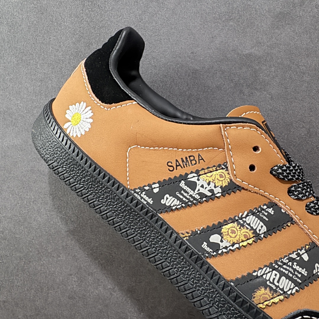 图片[6]-【定制版】Peaceminusone x Adidas Originals Samba OG 权志龙联名黑棕桑巴舞系列复古经典轻便板鞋 定制鞋盒 大厂流水作业生产 超高清洁度 皮料切割干净无任何毛边 细节完美 货号：XR0008 尺码：36 36.5 37 38 38.5 39 40 40 40.41 42 42.5 43 44 44.5 45 编码：CCB270280-选品中心