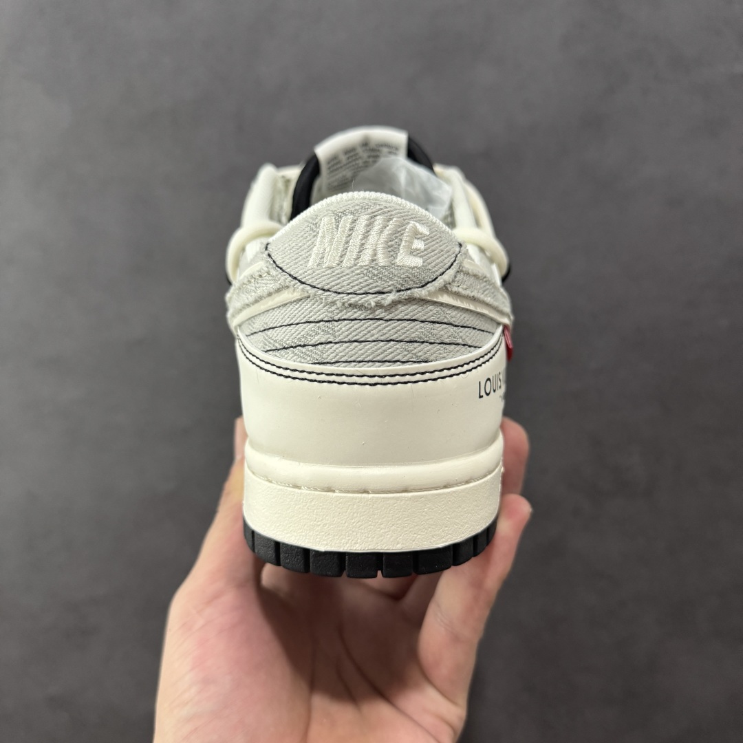 图片[4]-【定制版】Nike SB Dunk Low LV联名 灰布勾抽绳 周年高端定制 低帮休闲板鞋 #定制鞋盒 大厂纯原品质出货 超高清洁度 皮料切割干净无任何毛边 细节完美 货号：YX5066-379 尺码：36 36.5 37.5 38 38.5 39 40 40.5 41 42 42.5 43 44 44.5 45 编码：HXSB350360-选品中心