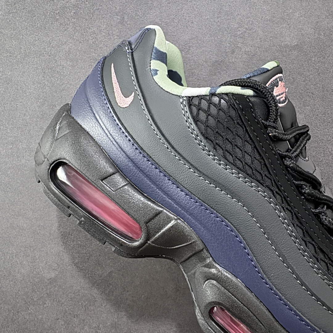 图片[6]-【公司级】Corteiz x NK Air Max 95 联名复古舒适气垫运动鞋 FB2709-001 全部配色 原鞋开发生产 高度还原 一眼ZP既视感 男女鞋真标半码制 原楦原纸版数据开发 环保进口透气牛皮革材质 高弹EVA缓震中底组合开窗式Air气垫装置 外置防滑耐磨橡胶外底❗ 尺码：36 37.5 38 38.5 39 40 40.5 41 42 42.5 43 44 44.5 45 46 47.5-选品中心