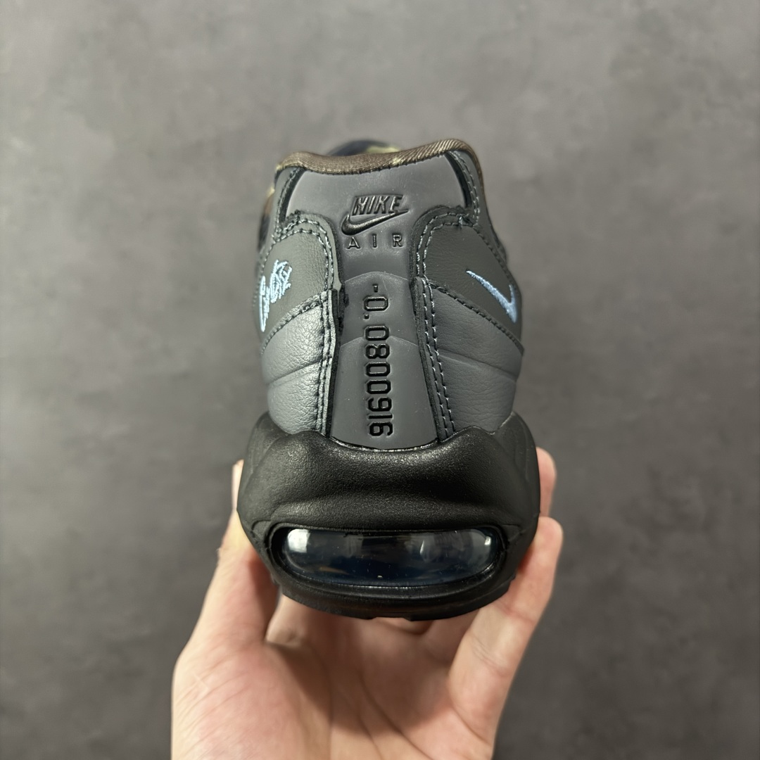 图片[4]-【公司级】Corteiz x NK Air Max 95 联名复古舒适气垫运动鞋 FB2709-002 全部配色 原鞋开发生产 高度还原 一眼ZP既视感 男女鞋真标半码制 原楦原纸版数据开发 环保进口透气牛皮革材质 高弹EVA缓震中底组合开窗式Air气垫装置 外置防滑耐磨橡胶外底❗ 尺码：36 37.5 38 38.5 39 40 40.5 41 42 42.5 43 44 44.5 45 46 47.5-选品中心