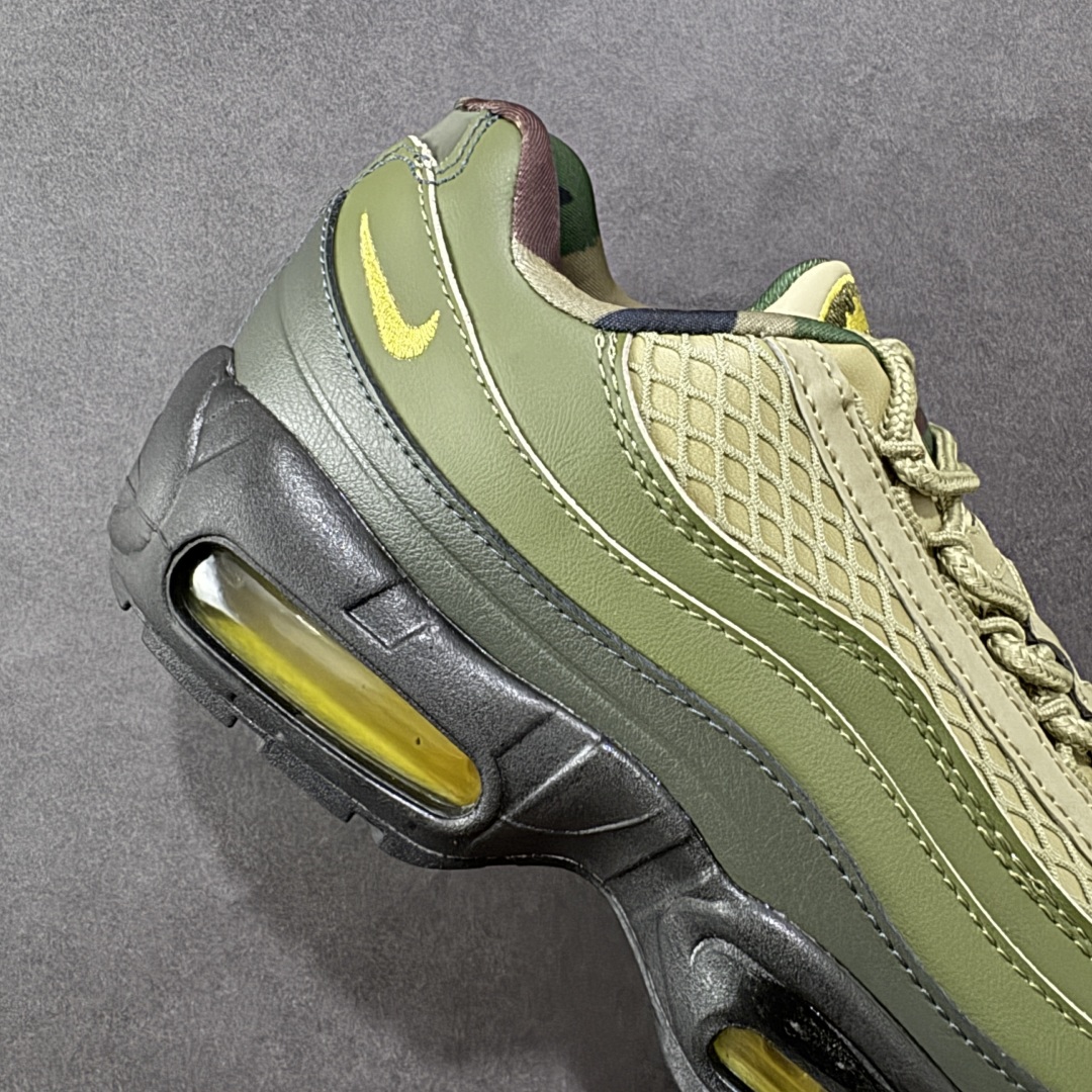 图片[6]-【公司级】Corteiz x NK Air Max 95 联名复古舒适气垫运动鞋 FB2709-300 全部配色 原鞋开发生产 高度还原 一眼ZP既视感 男女鞋真标半码制 原楦原纸版数据开发 环保进口透气牛皮革材质 高弹EVA缓震中底组合开窗式Air气垫装置 外置防滑耐磨橡胶外底❗ 尺码：36 37.5 38 38.5 39 40 40.5 41 42 42.5 43 44 44.5 45 46 47.5-选品中心