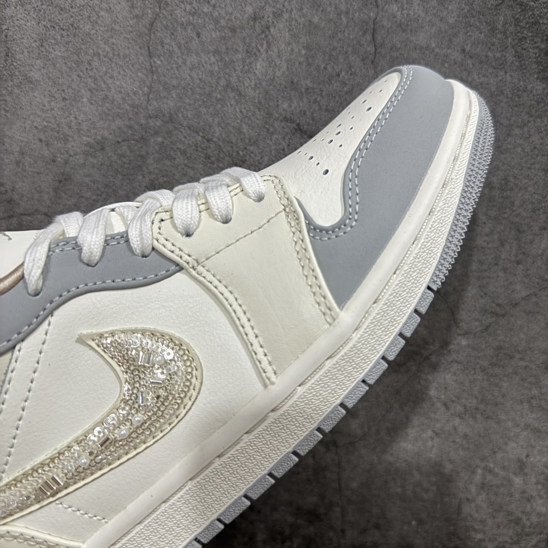  
【纯原】Air Jordan Low AJ1 乔1 低帮文化休闲运动板鞋 白灰 IH7323-100