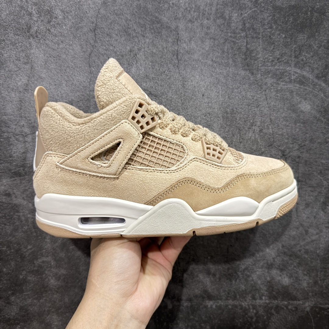 【纯原F版】Air Jordan 4 Retro AJ4 乔丹4代沙漠黄 毛绒卡其  原楦原纸板同源开发 完美呈现乔4的版型 内侧正确双色网格 还原细节 正确气垫颜色 正确网格工艺 正确拉帮工艺 全鞋原装材料制作 原档案原模具打造 货号:HV0823-200 尺码:36-48.5-选品中心