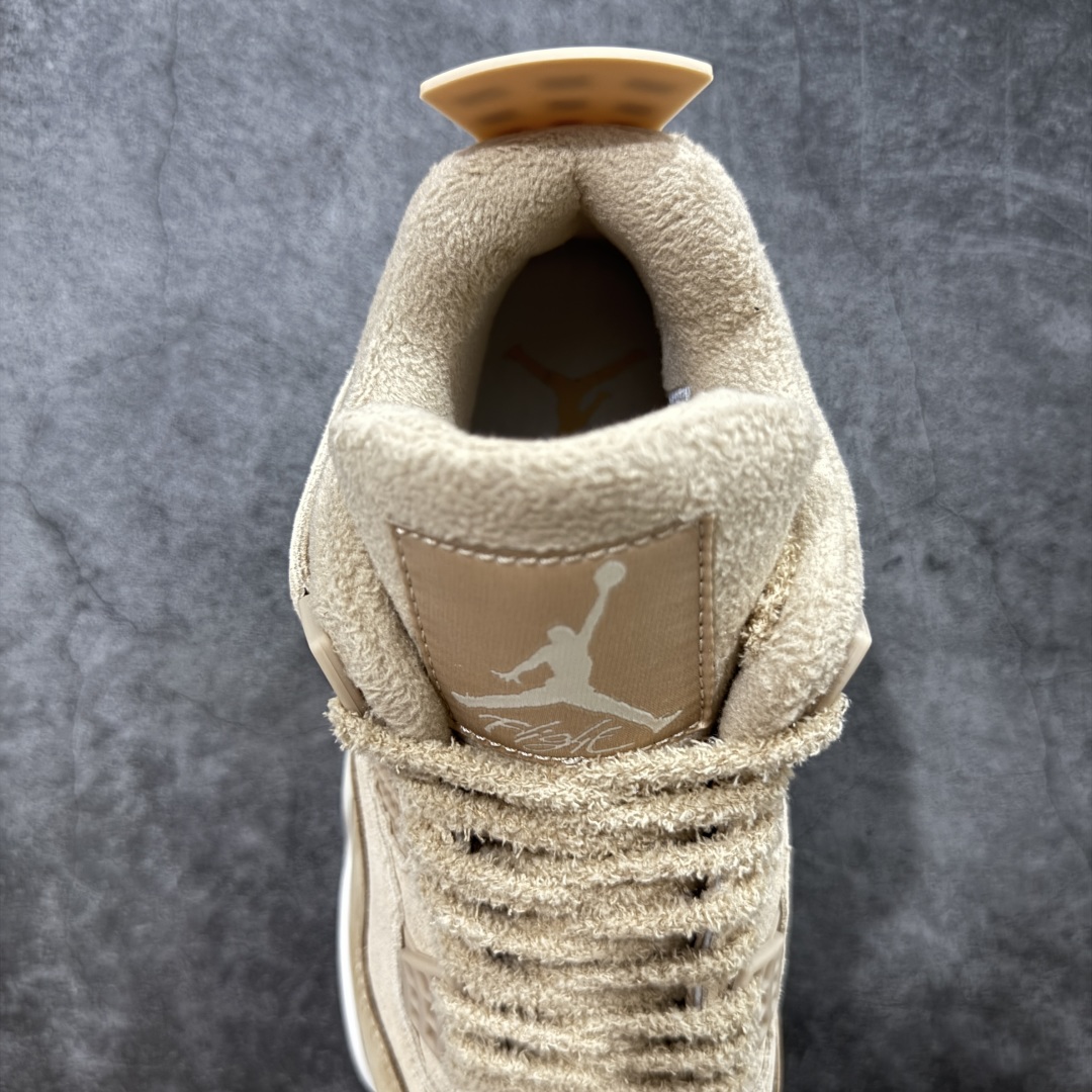 图片[8]-【纯原F版】Air Jordan 4 Retro AJ4 乔丹4代沙漠黄 毛绒卡其  原楦原纸板同源开发 完美呈现乔4的版型 内侧正确双色网格 还原细节 正确气垫颜色 正确网格工艺 正确拉帮工艺 全鞋原装材料制作 原档案原模具打造 货号：HV0823-200 尺码：36-48.5-选品中心