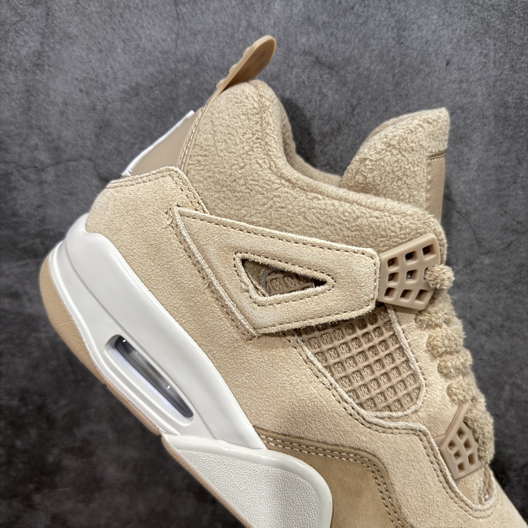 图片[7]-【纯原F版】Air Jordan 4 Retro AJ4 乔丹4代沙漠黄 毛绒卡其  原楦原纸板同源开发 完美呈现乔4的版型 内侧正确双色网格 还原细节 正确气垫颜色 正确网格工艺 正确拉帮工艺 全鞋原装材料制作 原档案原模具打造 货号：HV0823-200 尺码：36-48.5-选品中心