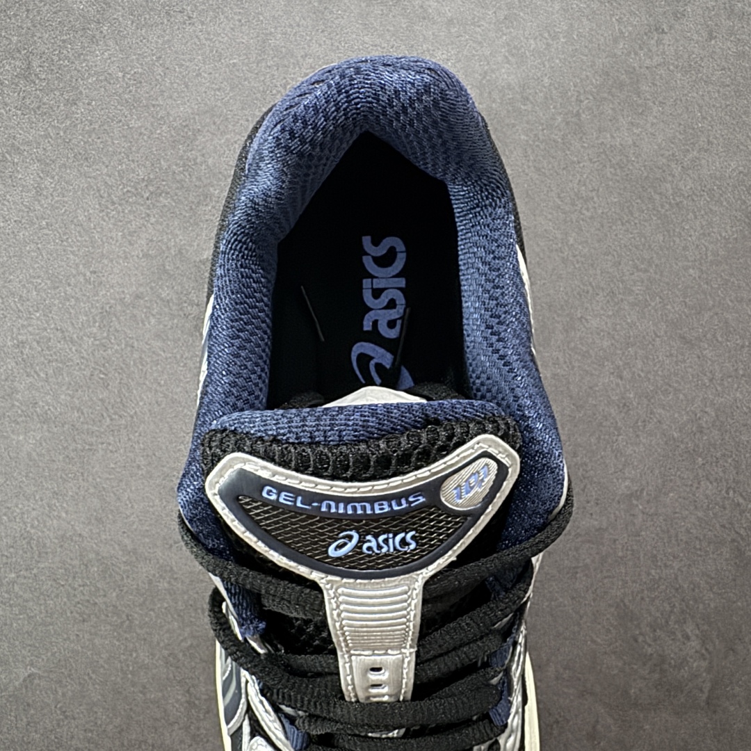 图片[7]-【K8】亚瑟士/ASICS Gel-Nimbus 10.1 雨云10.1代系列轻量缓震休闲运动跑步鞋 黑银蓝 货号：1203A543-003 #采用环保太空合成革配合透气网眼布鞋面材质 #中底3D可视GEL缓震胶效果 #升级EVA全新缓震中底部位科技组合耐磨橡胶外底片❗️ 尺码：36 37 37.5 38 39 39.5 40 40.5 41.5 42 42.5 43.5 44 45 编码：YBB270280-选品中心