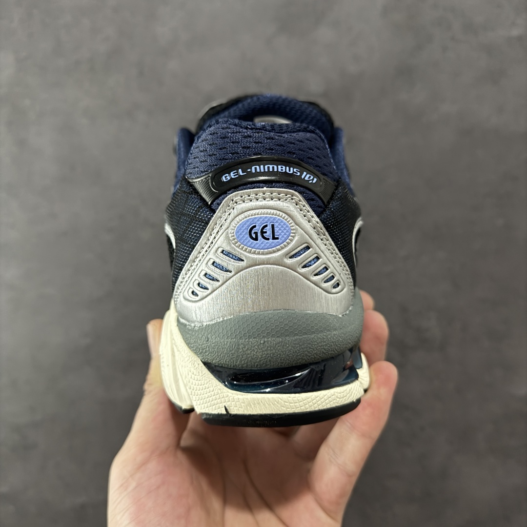 图片[4]-【K8】亚瑟士/ASICS Gel-Nimbus 10.1 雨云10.1代系列轻量缓震休闲运动跑步鞋 黑银蓝 货号：1203A543-003 #采用环保太空合成革配合透气网眼布鞋面材质 #中底3D可视GEL缓震胶效果 #升级EVA全新缓震中底部位科技组合耐磨橡胶外底片❗️ 尺码：36 37 37.5 38 39 39.5 40 40.5 41.5 42 42.5 43.5 44 45 编码：YBB270280-选品中心