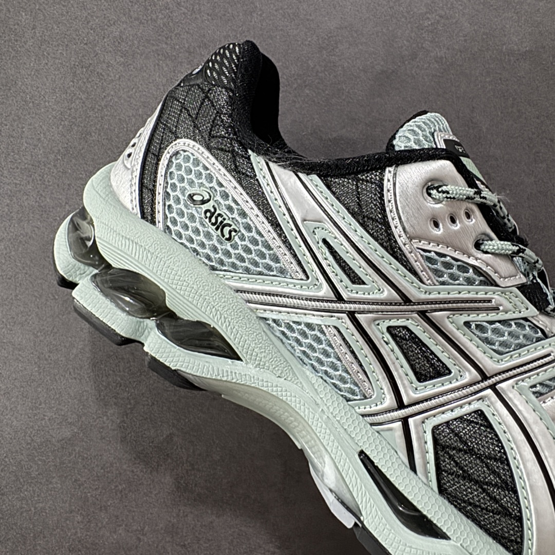 图片[6]-【K8】亚瑟士/ASICS Gel-Nimbus 10.1 雨云10.1代系列轻量缓震休闲运动跑步鞋 黑绿银 货号：1203A543-400 #采用环保太空合成革配合透气网眼布鞋面材质 #中底3D可视GEL缓震胶效果 #升级EVA全新缓震中底部位科技组合耐磨橡胶外底片❗️ 尺码：36 37 37.5 38 39 39.5 40 40.5 41.5 42 42.5 43.5 44 45 编码：YBB270280-选品中心