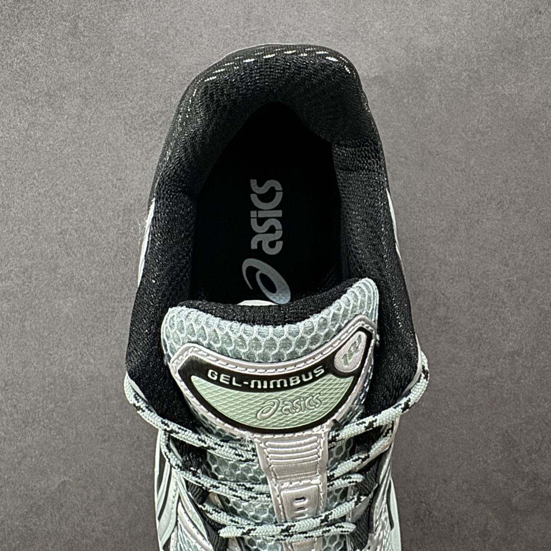 图片[7]-【K8】亚瑟士/ASICS Gel-Nimbus 10.1 雨云10.1代系列轻量缓震休闲运动跑步鞋 黑绿银 货号：1203A543-400 #采用环保太空合成革配合透气网眼布鞋面材质 #中底3D可视GEL缓震胶效果 #升级EVA全新缓震中底部位科技组合耐磨橡胶外底片❗️ 尺码：36 37 37.5 38 39 39.5 40 40.5 41.5 42 42.5 43.5 44 45 编码：YBB270280-选品中心