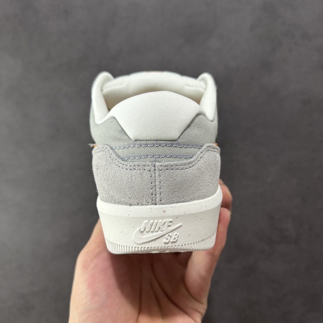 纯原版Nike SB Force 58 灰橘色 传统篮球风格 Nike SB Force 58 男/女滑板鞋 DV5477-007