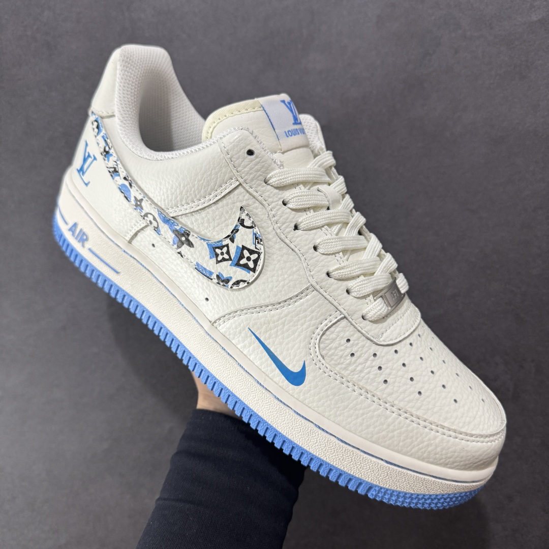 图片[3]-【定制版】Nike Air Force 1\’07 Low LV联名 奶白霜蓝 空军一号低帮休闲板鞋  #原楦头原纸板 原装鞋盒 原厂鞋底 超高清洁度 细节完美 货号：LW9279-017  尺码：36 36.5 37.5 38 38.5 39 40 40.5 41 42 42.5 43 44 44.5 45-选品中心