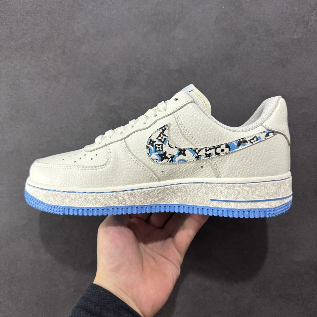 图片[2]-【定制版】Nike Air Force 1\’07 Low LV联名 奶白霜蓝 空军一号低帮休闲板鞋  #原楦头原纸板 原装鞋盒 原厂鞋底 超高清洁度 细节完美 货号：LW9279-017  尺码：36 36.5 37.5 38 38.5 39 40 40.5 41 42 42.5 43 44 44.5 45-选品中心