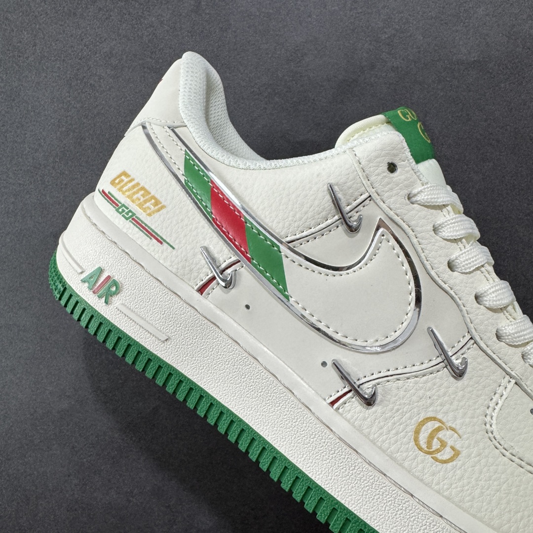 图片[6]-【定制版】Nike Air Force 1\’07 Low 古驰联名 彩绿四勾 空军一号低帮休闲板鞋  #原楦头原纸板 原装鞋盒 定制五金配件 内置全掌气垫 原厂鞋底 货号：XS2869-002 C2G4  尺码：36 36.5 37.5 38 38.5 39 40 40.5 41 42 42.5 43 44 44.5 45 编码：HXSA310320-选品中心