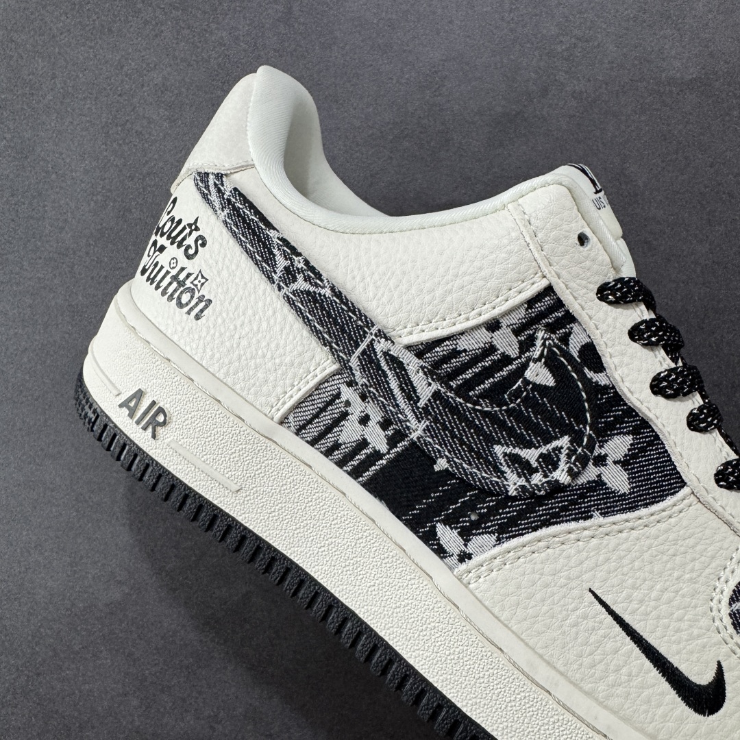 图片[6]-【定制版】Nike Air Force 1 \’07 Low 路易威登LV联名— 白黑牛仔印花 高端定制 低帮休闲板鞋 定制鞋盒 大厂纯原品质出货 超高清洁度 皮料切割干净无任何毛边 细节完美 货号：DK0798-001 尺码：36 36.5 37.5 38 38.5 39 40 40.5 41 42 42.5 43 44 44.5 45 编码：QFA300310-选品中心