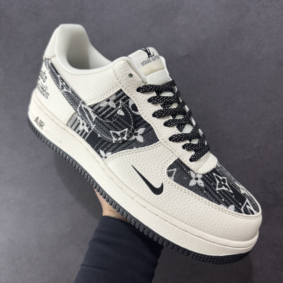 图片[3]-【定制版】Nike Air Force 1 \’07 Low 路易威登LV联名— 白黑牛仔印花 高端定制 低帮休闲板鞋 定制鞋盒 大厂纯原品质出货 超高清洁度 皮料切割干净无任何毛边 细节完美 货号：DK0798-001 尺码：36 36.5 37.5 38 38.5 39 40 40.5 41 42 42.5 43 44 44.5 45 编码：QFA300310-选品中心