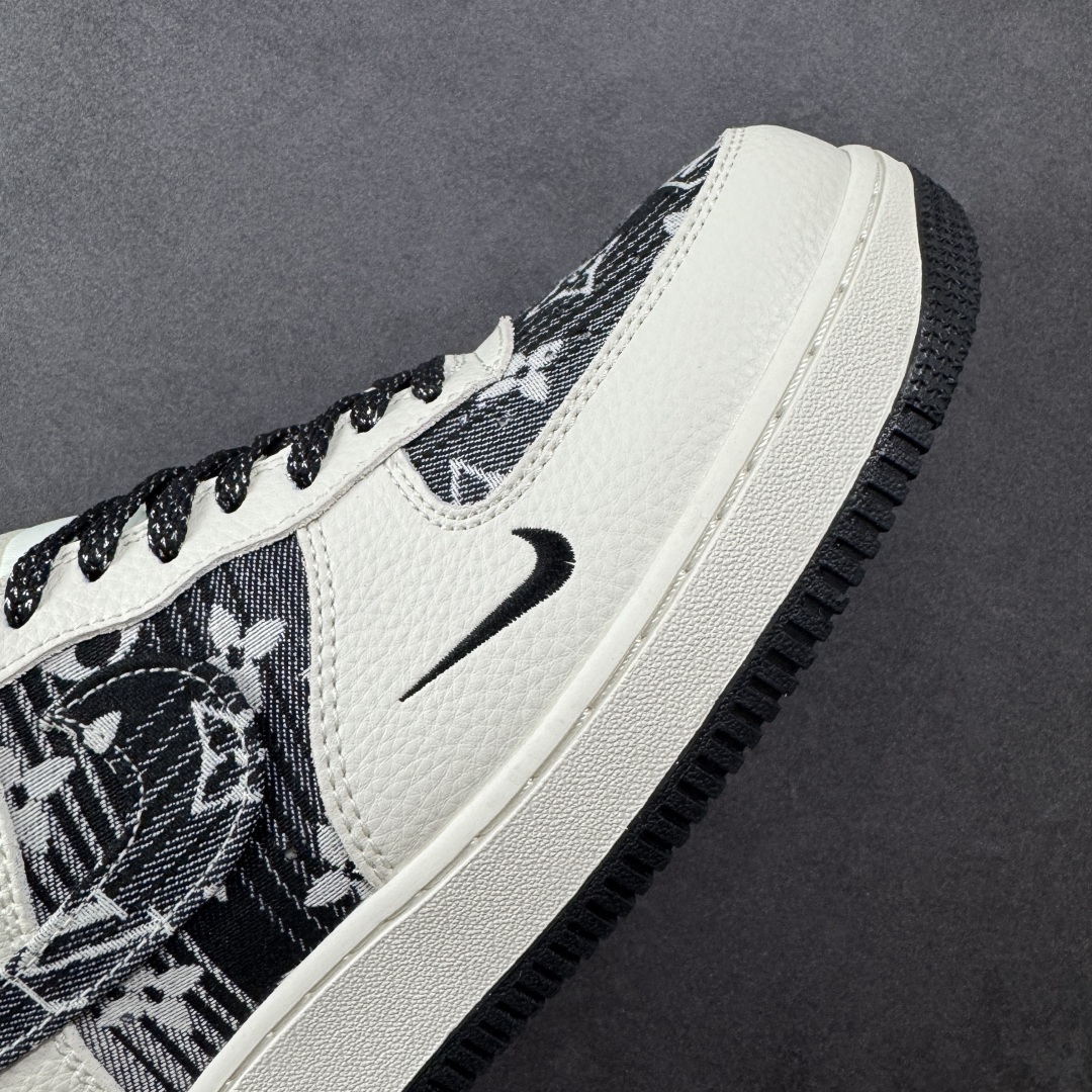 图片[5]-【定制版】Nike Air Force 1 \’07 Low 路易威登LV联名— 白黑牛仔印花 高端定制 低帮休闲板鞋 定制鞋盒 大厂纯原品质出货 超高清洁度 皮料切割干净无任何毛边 细节完美 货号：DK0798-001 尺码：36 36.5 37.5 38 38.5 39 40 40.5 41 42 42.5 43 44 44.5 45 编码：QFA300310-选品中心