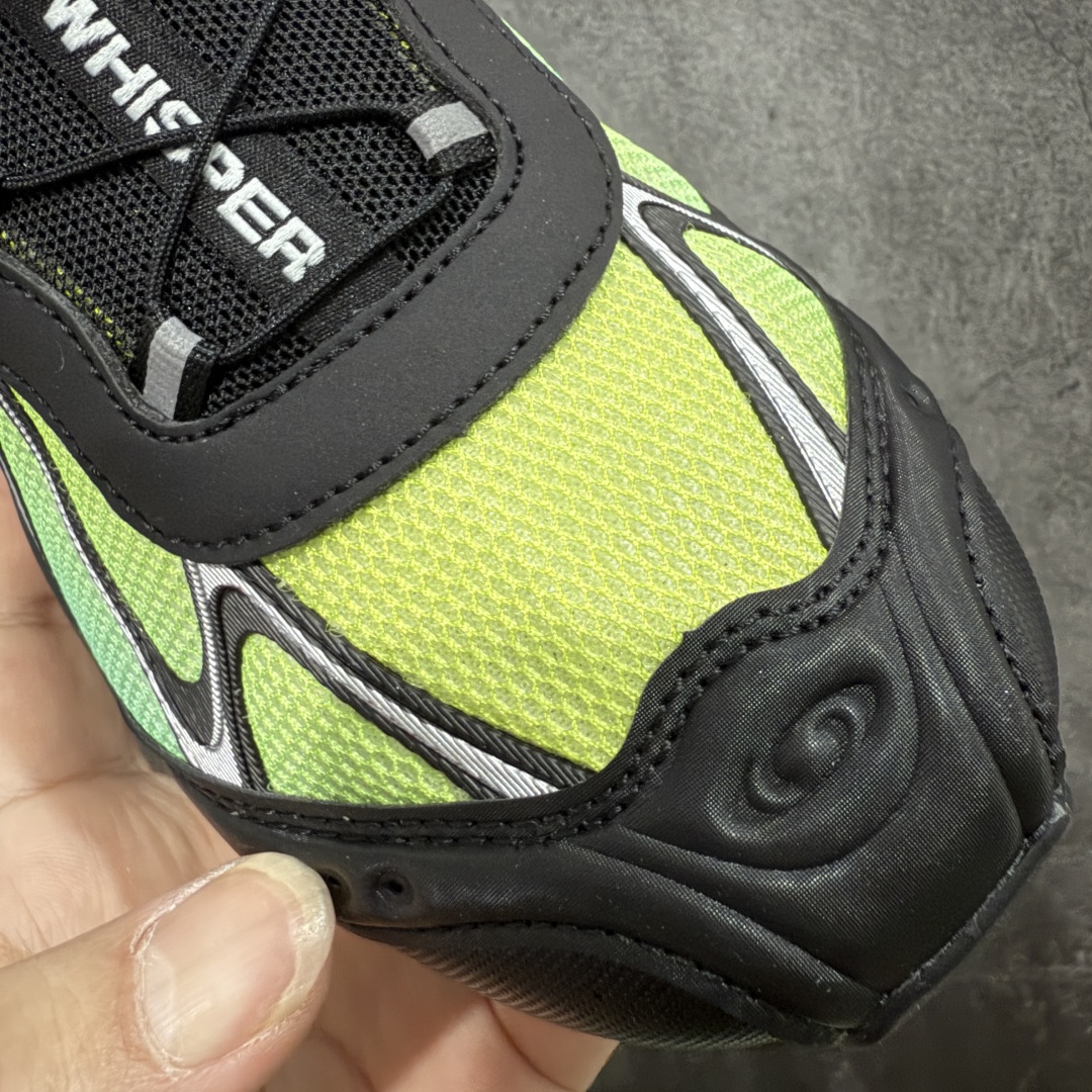 图片[5]-【666版本】SALOMON 萨洛蒙 XT-WHISPER 舒适百搭耐磨轻便低帮 休闲越野训练城市通勤跑步鞋 男女同款 黑绿银 纯原外贸平台特供订单 耗时半年巨作 #全套原纸板楦头开发 #原厂特供网布配套加持 #确保原汁原味 完美呈现版型 #原档数据独家私模五层组合大底 #男女鞋同步官方开发至46 #原装Ortholite轻量化鞋垫 #中底布带钢印编号 原厂TPU锁扣 #进口港宝加持 后跟自然饱满 还原公司包裹性 #鞋面采用SENSIFT贴合技术 #全方位贴合包裹脚型 #鞋跟部鞋底牵引设计 #提供强大的抓地性能 #更适应野外崎岖不平的道路 #基于 SALOMON 初代 XT 鞋身造型并搭载 4D ADVANCED CHASSIS™ 大底打造而成 为这款 XT-WHISPER 带来了多项足部控制与保护等功能性 如在运动过程中控制左右晃动的过程而提高稳定性、改善长途越野过程中足中到足尖的过渡、提高感知岩石的精确度以抵抗尖锐物体对脚底的伤害以及采用动态缓冲来增强穿着舒适感 从而减轻疲劳感 使 XT-WHISPER 成为一双舒适且安全的户外之履 货号：477616 尺码：36 36.5 37.5 38 38.5 39 40 40.5 41 42 42.5 43 44 45 46-选品中心