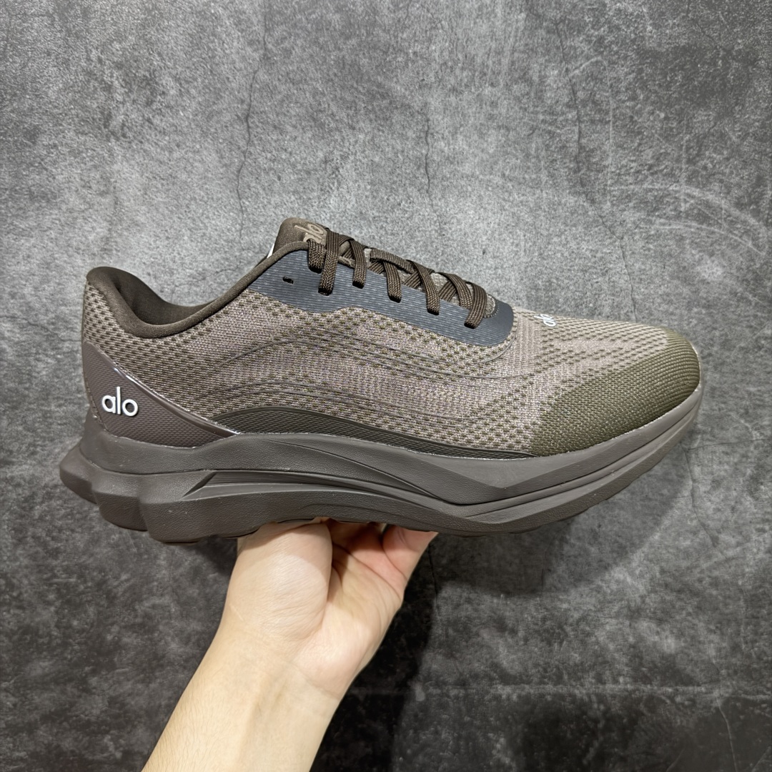 【LW版本】Alo Runner 明星同款 四季常青款增高低帮休闲生活鞋 棕色  1：1复刻 细节一步到位 采用增高4CM防滑耐磨鞋底 随意搭配的都好看的鞋子  尺码：36 37 38 39 40 41 42 43 44 45-选品中心