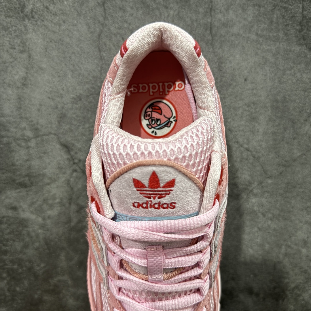 图片[8]-【HZ版本】Unheardof x Adidas Originals Adistar Cushion \”Captain Piggy\” JS2974 阿迪复古舒适防滑减震生活休闲鞋   原楦纸板数据开发 铸造原味鞋型。鞋身采用缎面、网眼、马毛和绒面革等丰富材质，耐磨防撕裂面料和TPU后跟结构，皮革鞋面缀有交叉失眠，搭配织物内里，舒适妥帖。双密度大底设计，更具稳定性。大厂出品，细节无敌，诠释最高工艺。 货号：JS2974 尺码：35 36 36.5 37 38 38.5 39 40 40.5 41 42 42.5 43 44 44.5 45-选品中心