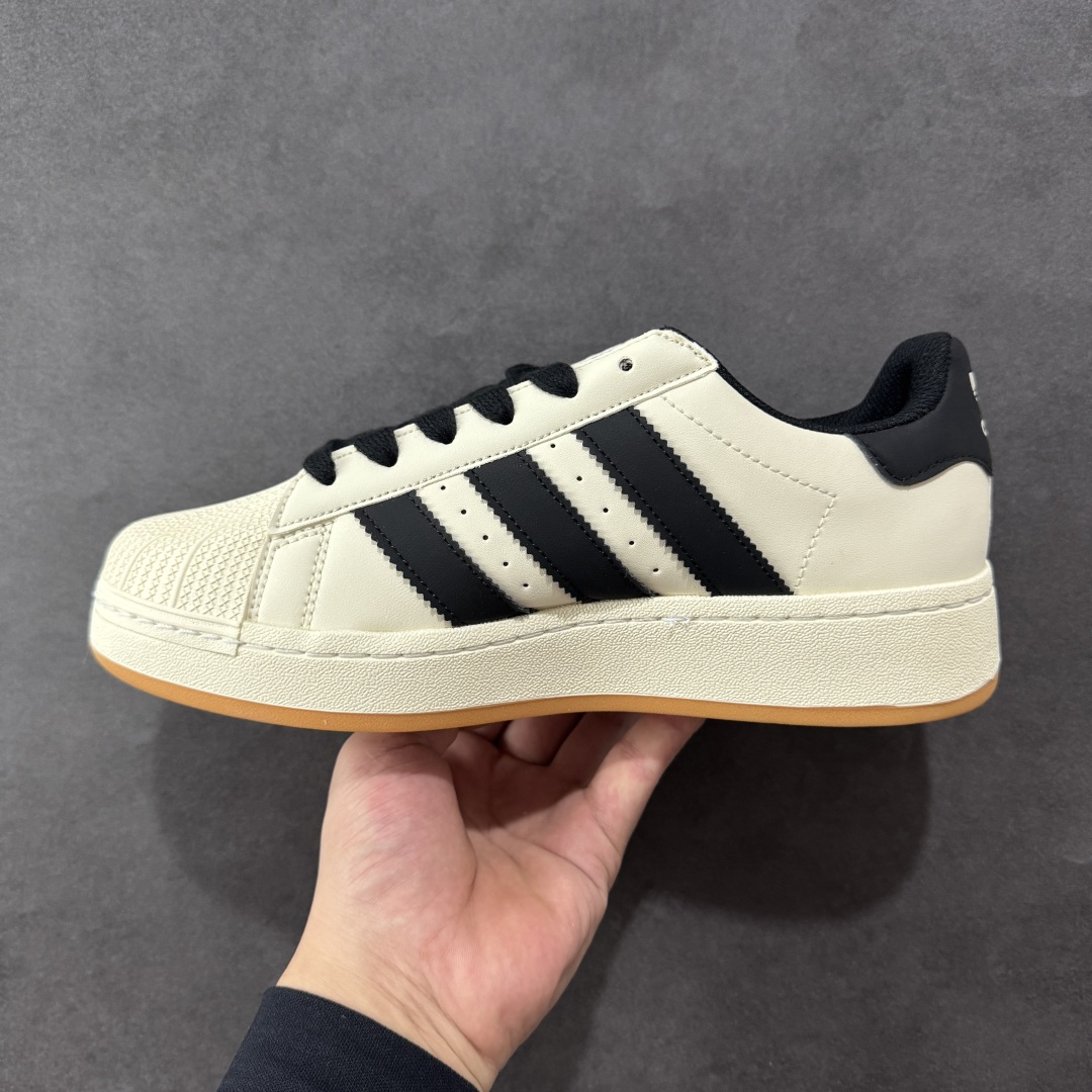 图片[2]-【GQ平台版福利】Adidas Originals Superstar XLG 贝壳头厚底休闲板鞋 原鞋开发 版型正确 细节无敌 清洁度完美 诠释最高工艺 尺码：36-45-选品中心
