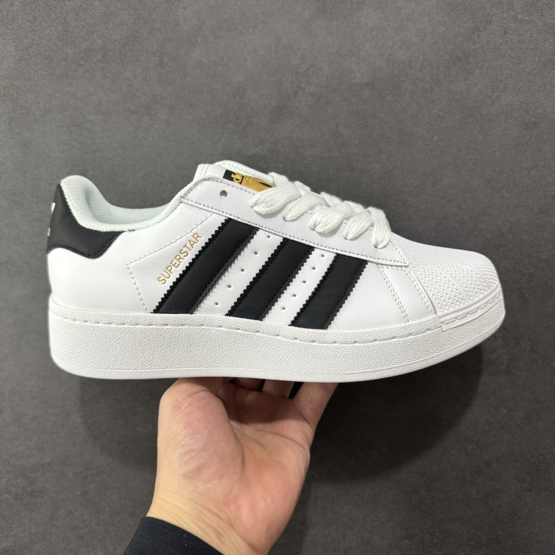 【GQ平台版福利】Adidas Originals Superstar XLG 贝壳头厚底休闲板鞋 原鞋开发 版型正确 细节无敌 清洁度完美 诠释最高工艺 尺码:36-45-选品中心